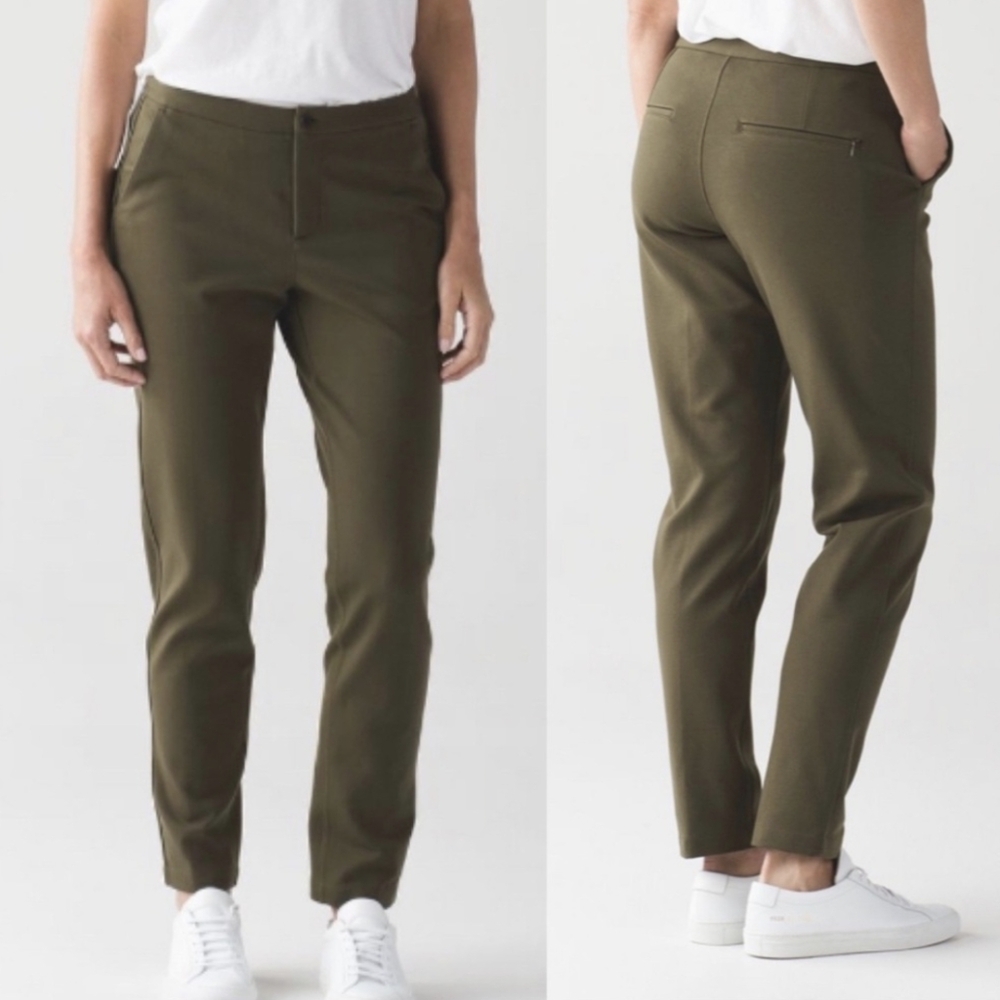 lululemon athletica Forest Green Slim Fit Pants